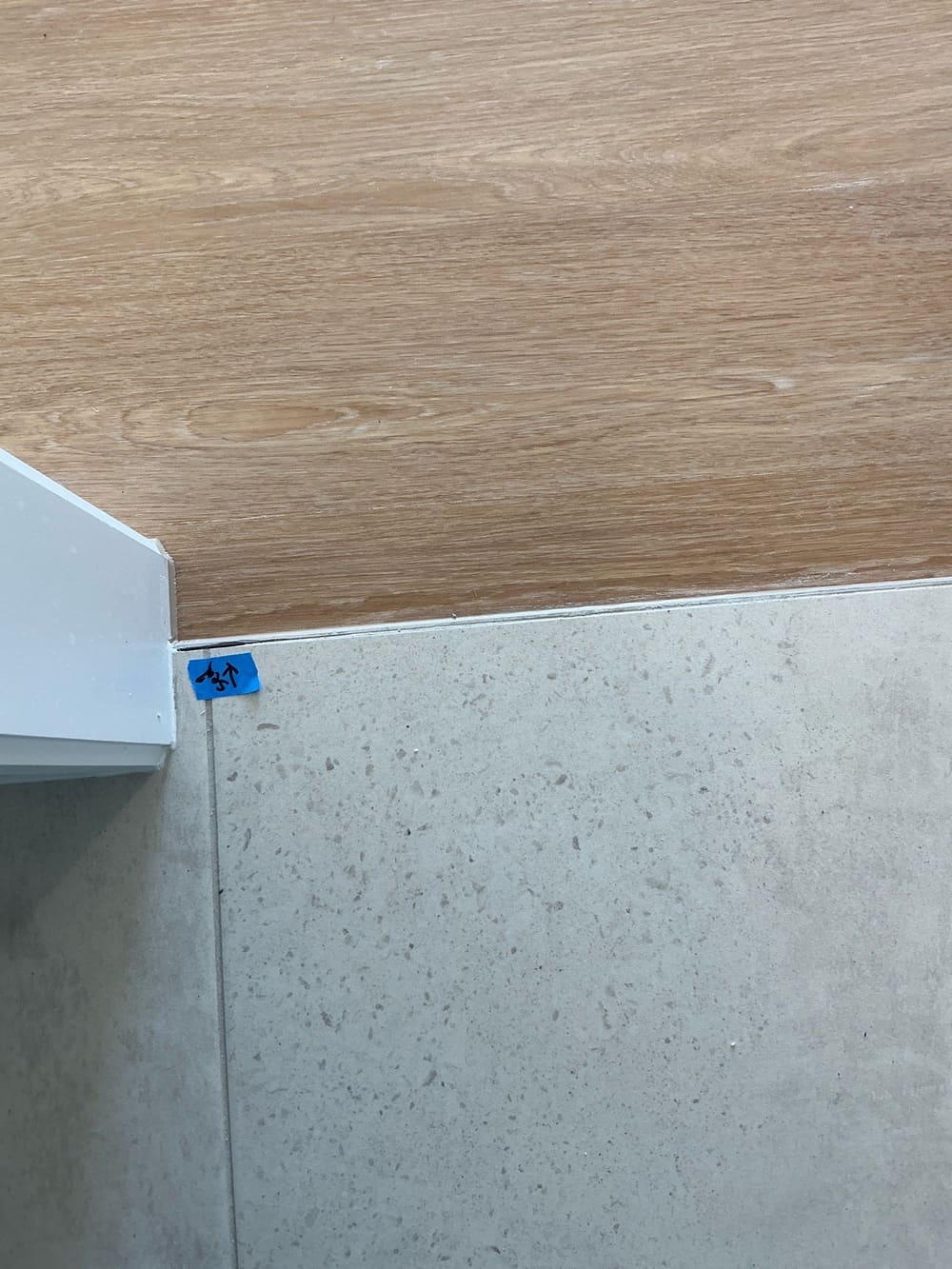 Caulking to floor/skirting joints, recorded during a fixing inspection in Aspley
