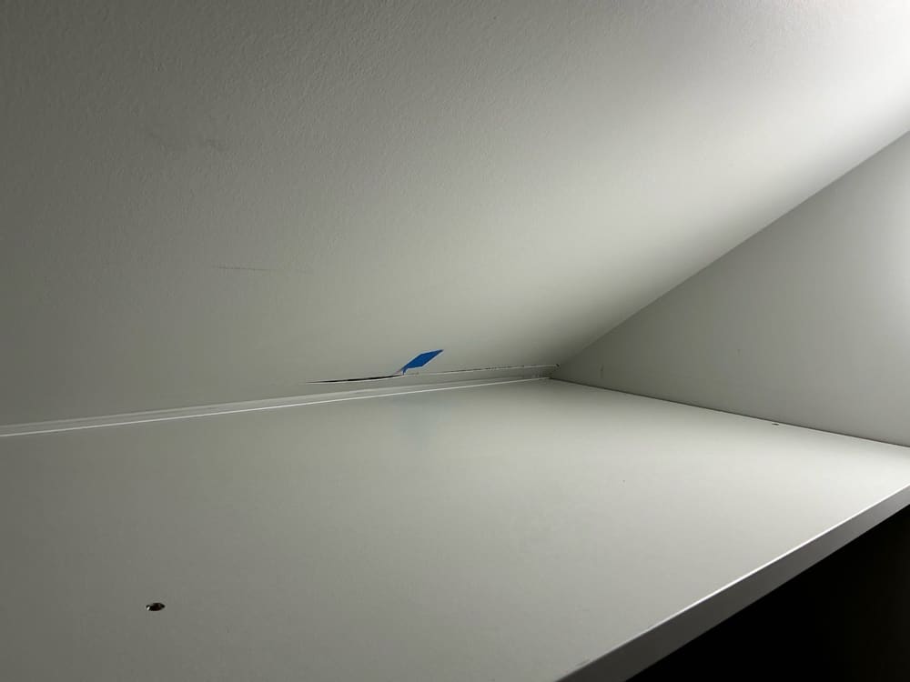 Laundry, recorded during a handover inspection in Aspley