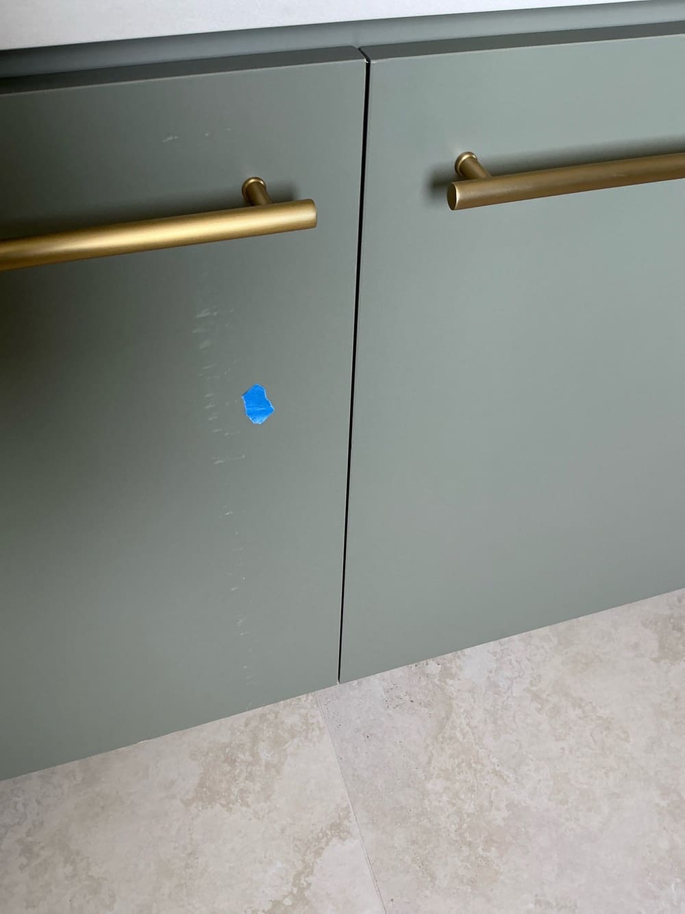 Scratched/damaged, recorded during a fixing inspection in Chermside West