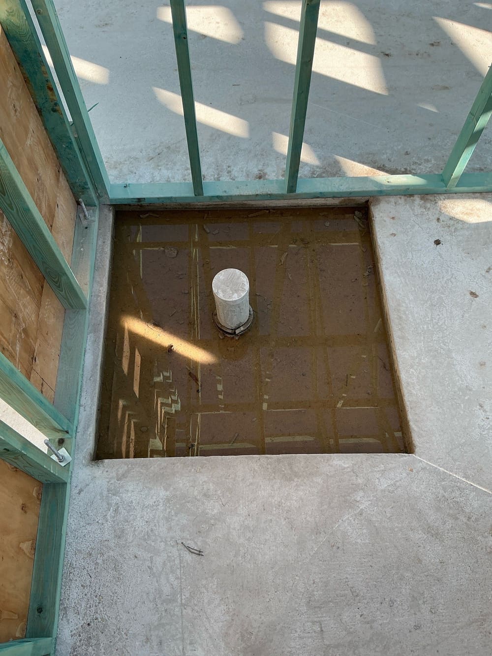 Trimming required, recorded during a slab pre-pour inspection in Greenbank